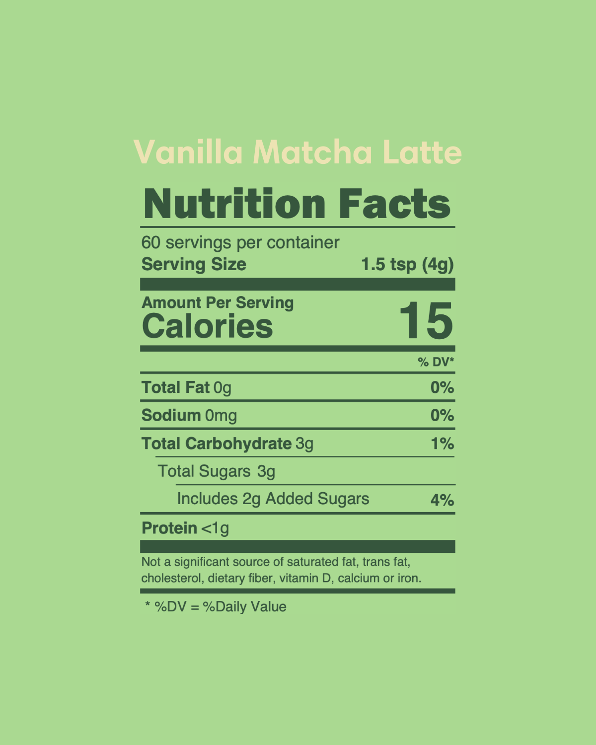 Vanilla Matcha Latté (3 Pack)